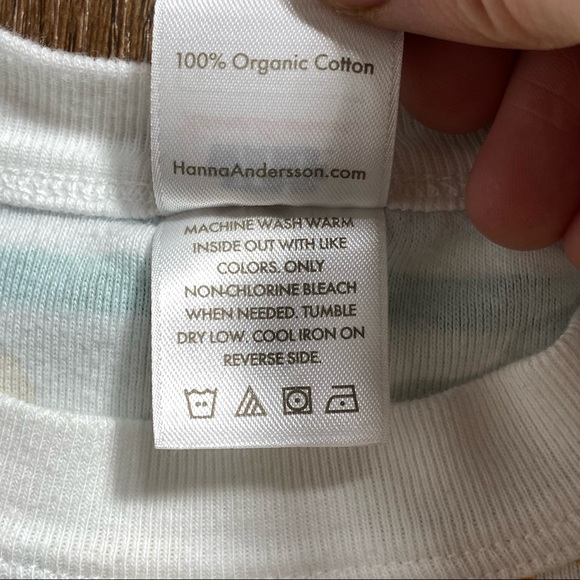 Set of 2 Hanna Andersson Kids Pajama Sleep T Shirts Size 8 and 10 - Picture 10 of 16